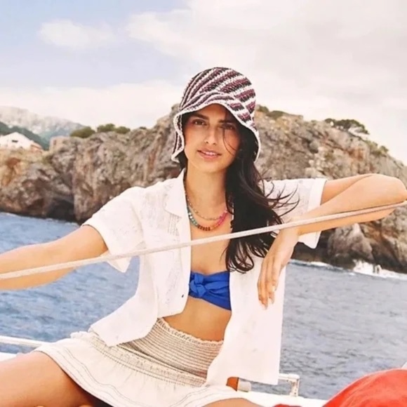 Anthropologie Accessories - NWT Anthropologie Crochet Bucket Hat
